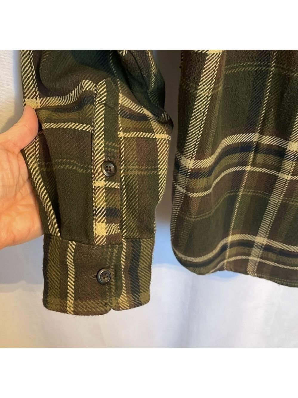 Orvis Men's Big Bear Heavyweight Double Brushed Flannel Button Down Shirt Size M - Picture 6 of 13